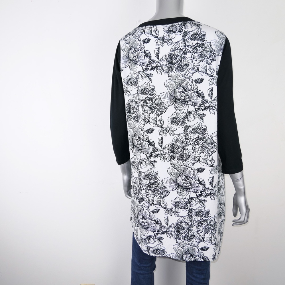 soft surroundings ∙  hi low floral tunic